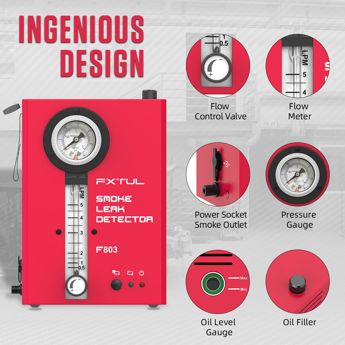 smoke cone leak detector