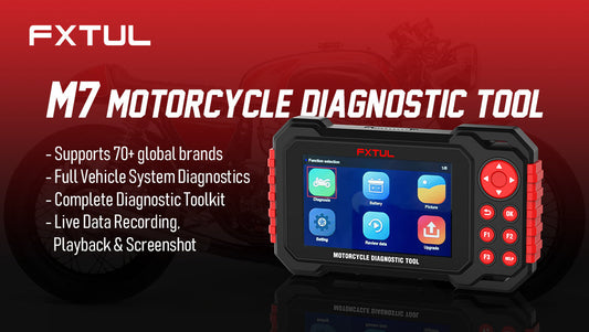 Get lifetime motorcycle maintenance resets for just a few hundred bucks! - FXTUL M7 Motorcycle Diagnostic Tool