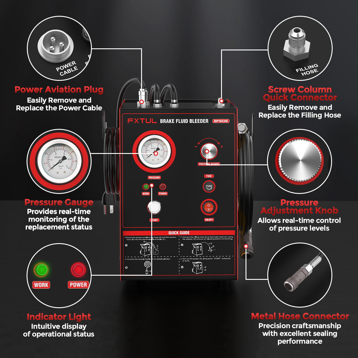 FXTUL BF 608 Motorcycle Brake Fluid Changer