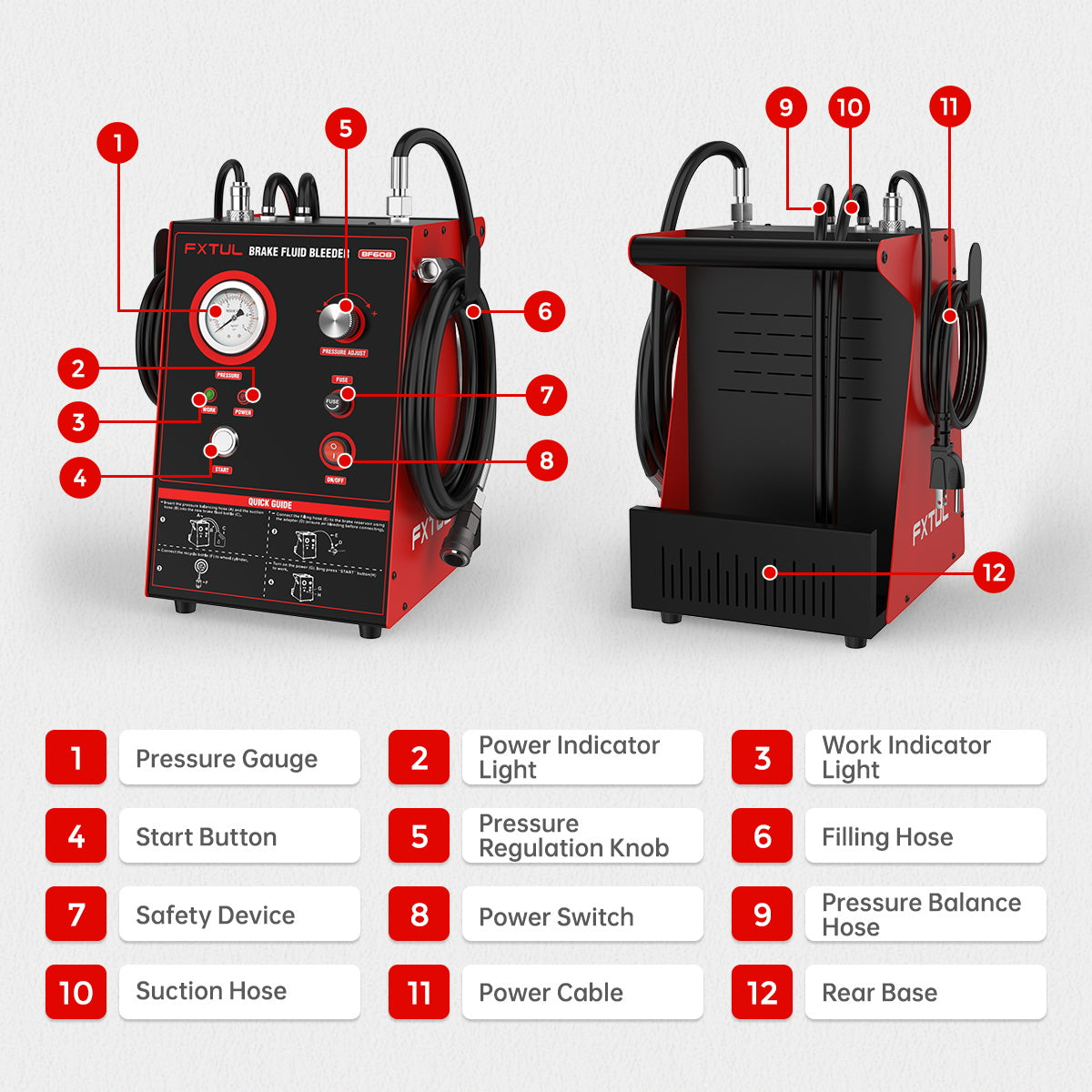 FXTUL BF 608 Motorcycle Brake Fluid Changer