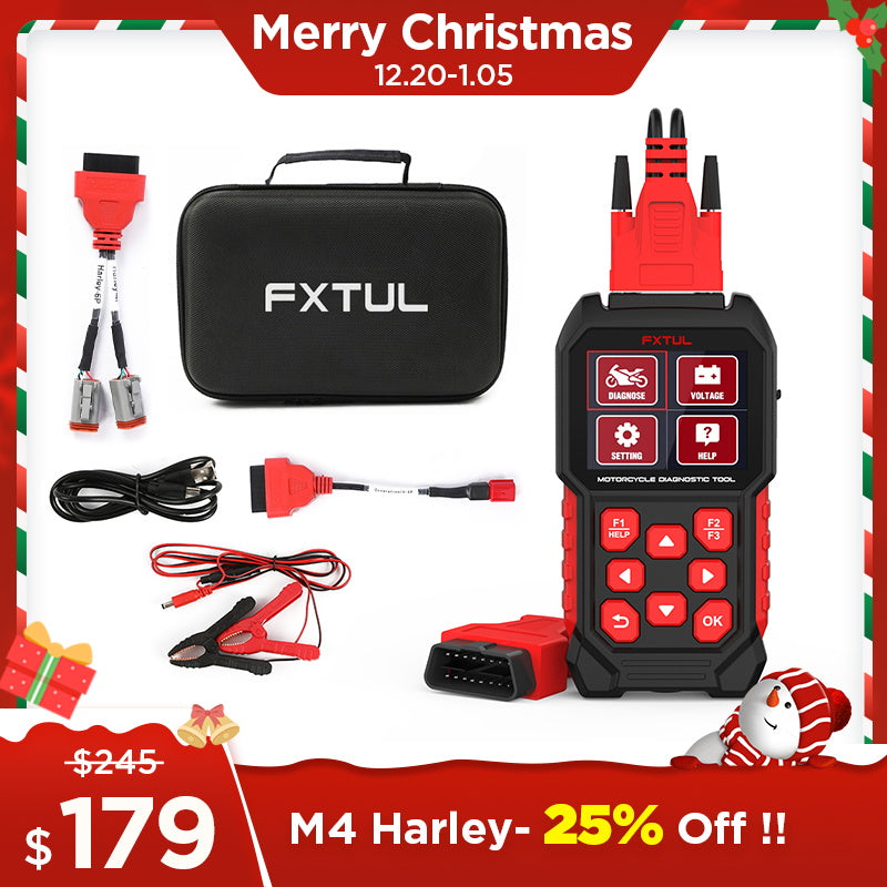 🎄25% OFF for Christmas! ✨ FXTUL M4-HD  Advanced Diagnostic Tool for Harley-Davidson Motorcycles Code Reader