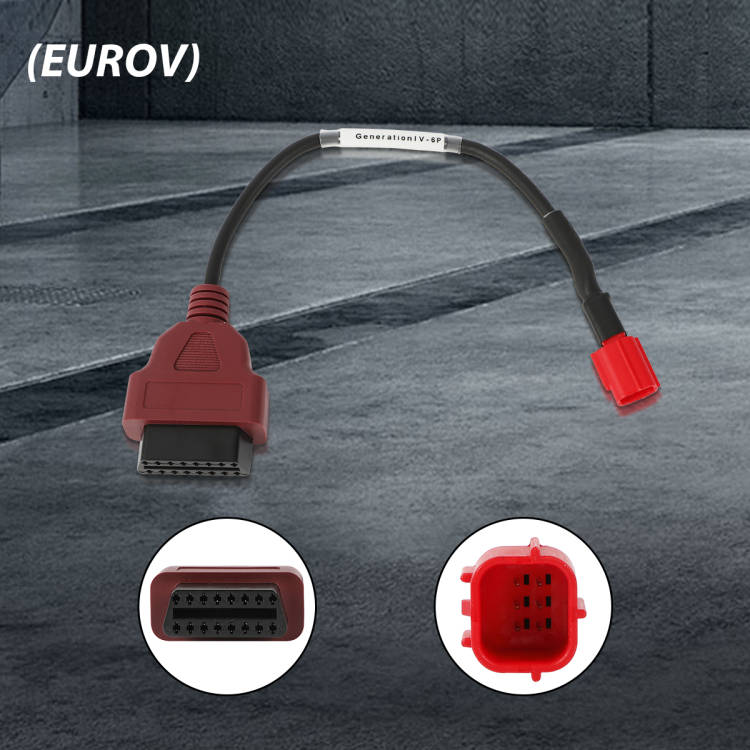 FXTUL M3 OBD2/Euro5 6-Pin Universal Diagnostic Cable - Premium Motorcycle Diagnostic Accessory