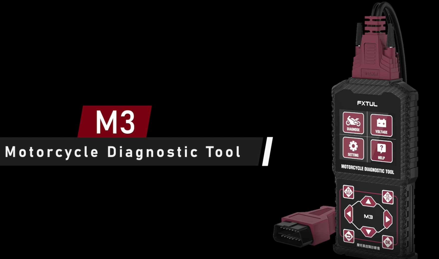 FXTUL M3 Motorcycle Diagnostic Tool OBD2 Scanner For Honda Yamaha Suzuki –  FXTUL, Motorcycle Repair Tool Shop