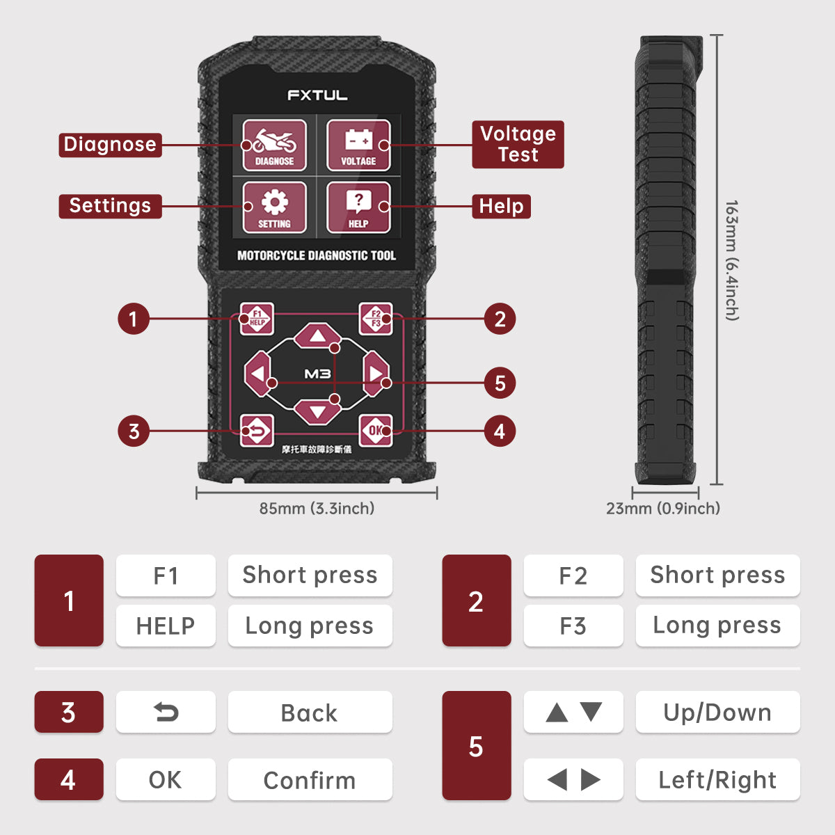 FXTUL M3 motorcycle scanner for sale